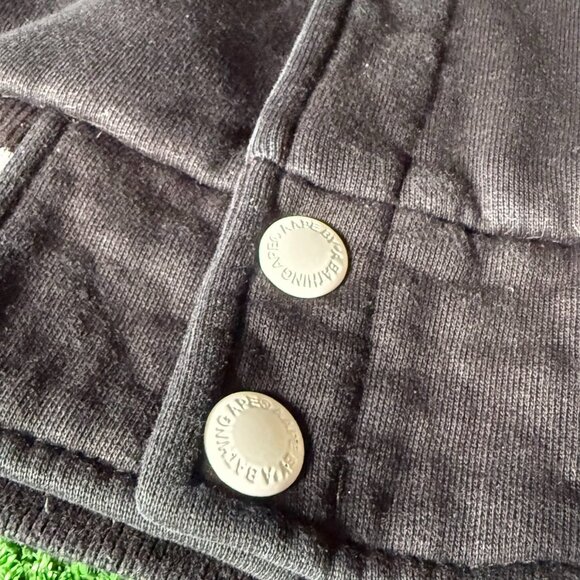 Aape by Bape Stripe and Stars Button Up Varsity Jacket Sweater Hoodie Size L - Picture 5 of 16